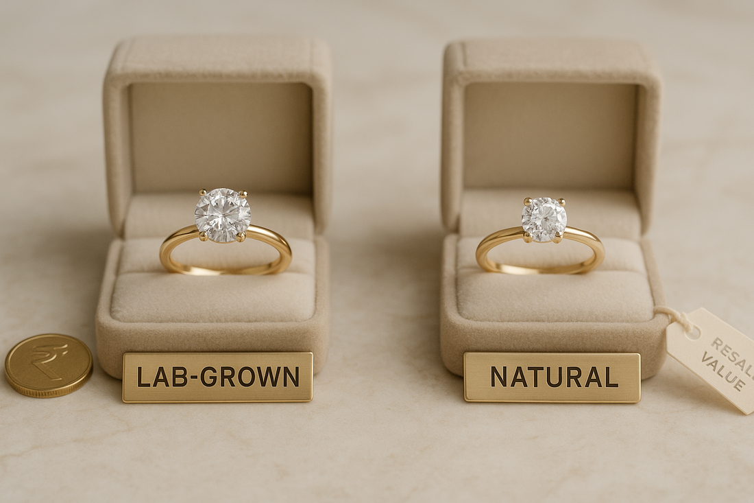 Lab-Grown vs Natural Diamonds: Price, Resale, Ethics (2025 Update)