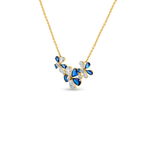 Cluster pendant necklace