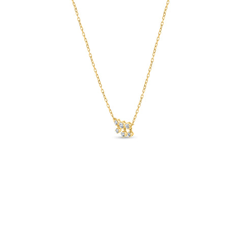 Diamond Cluster / Geometric Bar Necklace