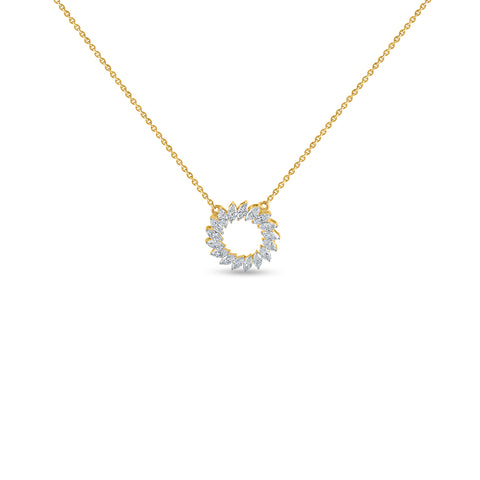 Circle Diamond Necklace