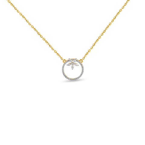 Circle diamond pendant