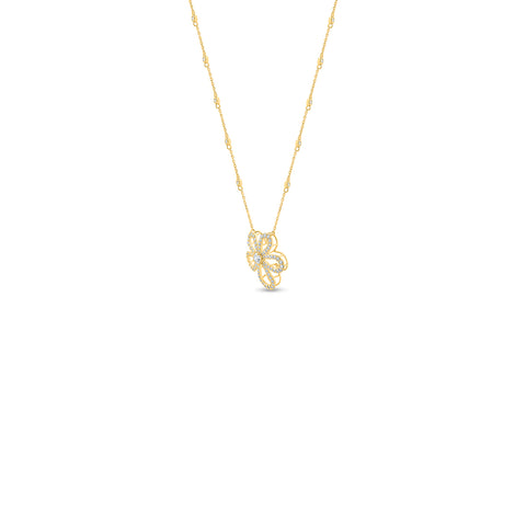 Diamond Flower Necklace