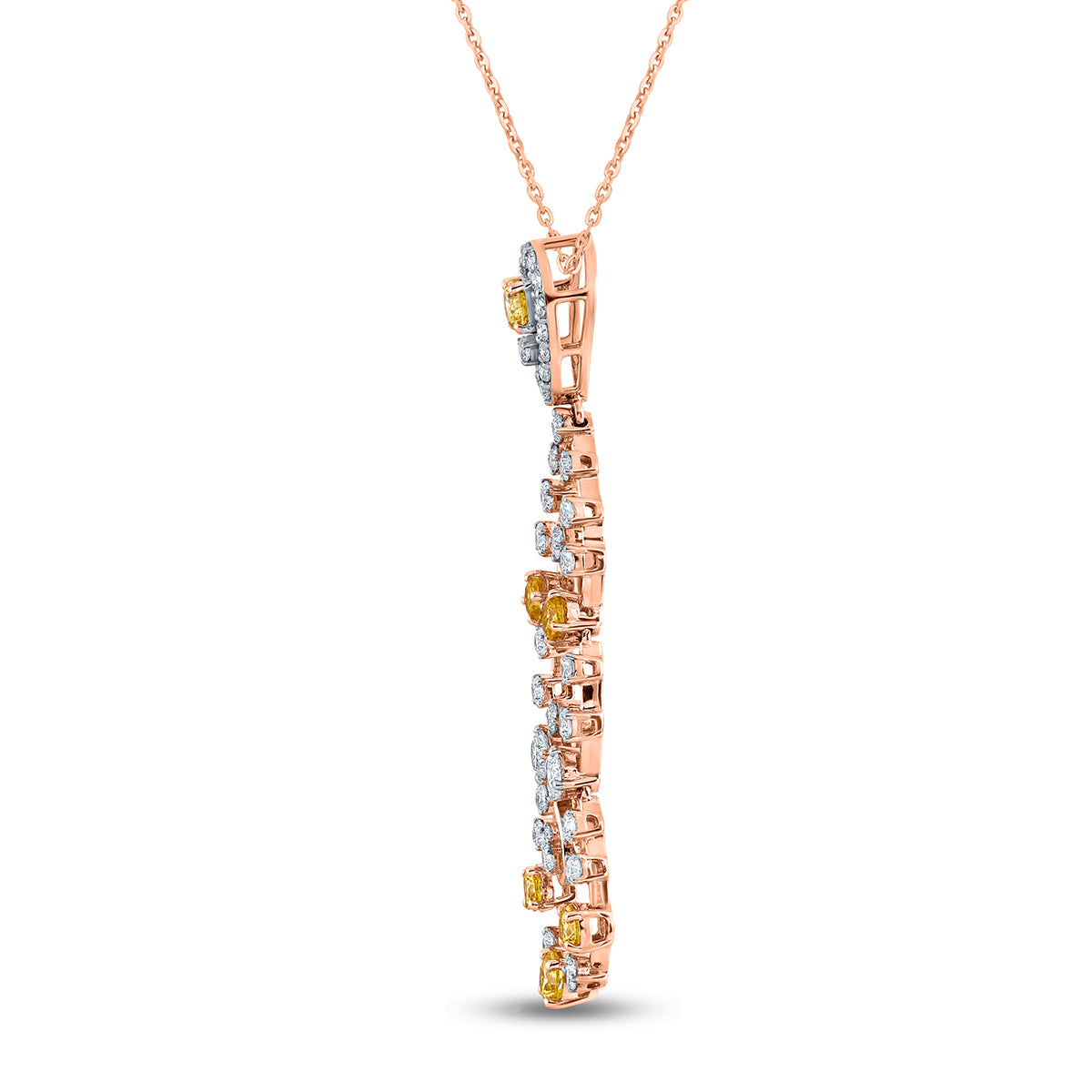 Round Cut Diamond Biggest Partywear Pendant.