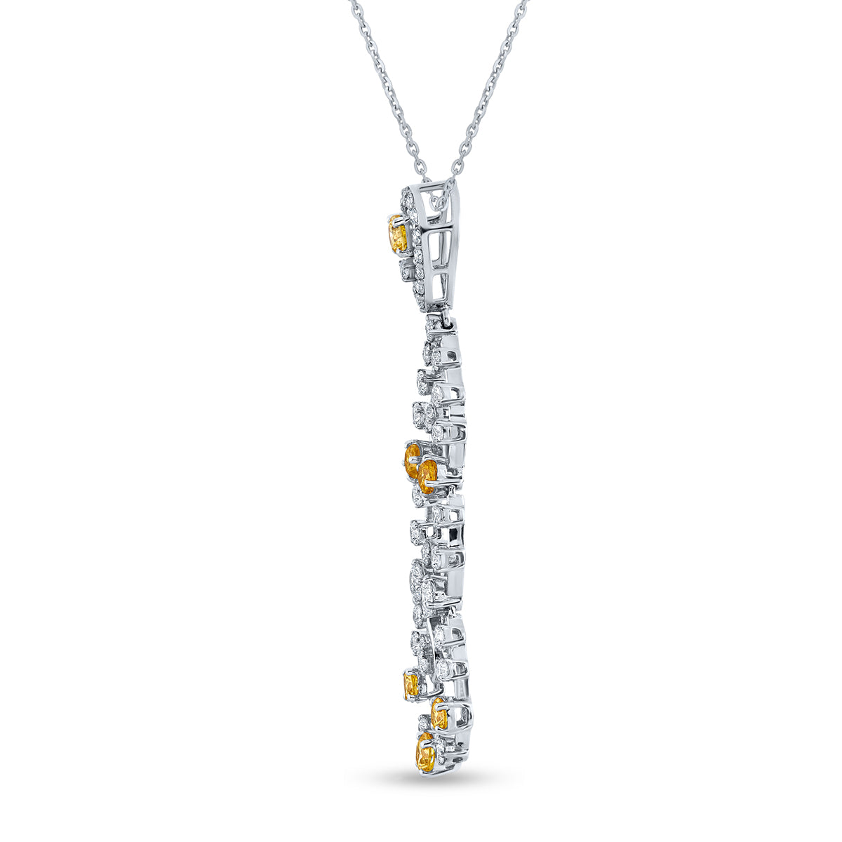 Round Cut Diamond Biggest Partywear Pendant.