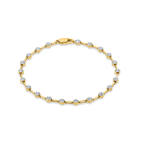 Dainty diamond bracelet
