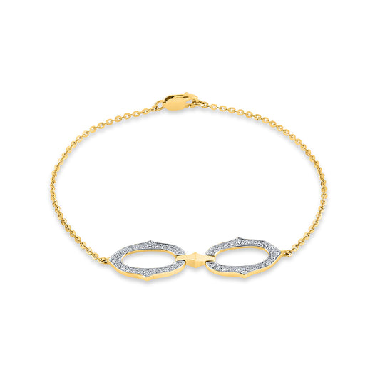 Chain diamond bracelet