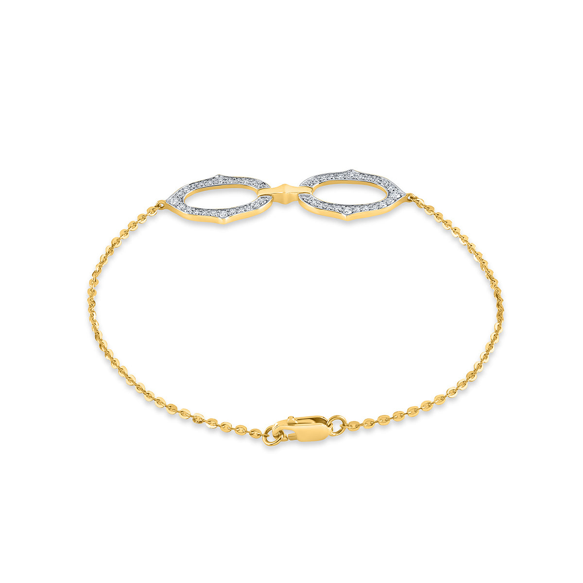Round Cut Diamond Bracelet.