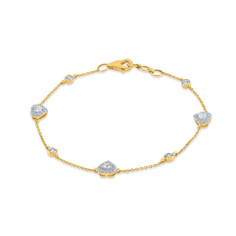 Chain diamondbracelet