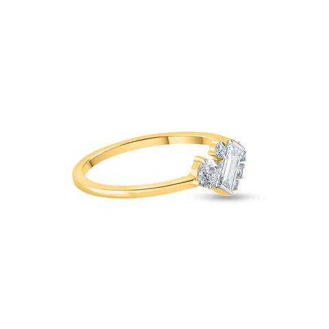 Baguette/Emerald Cut Lab Grown Diamond Ring