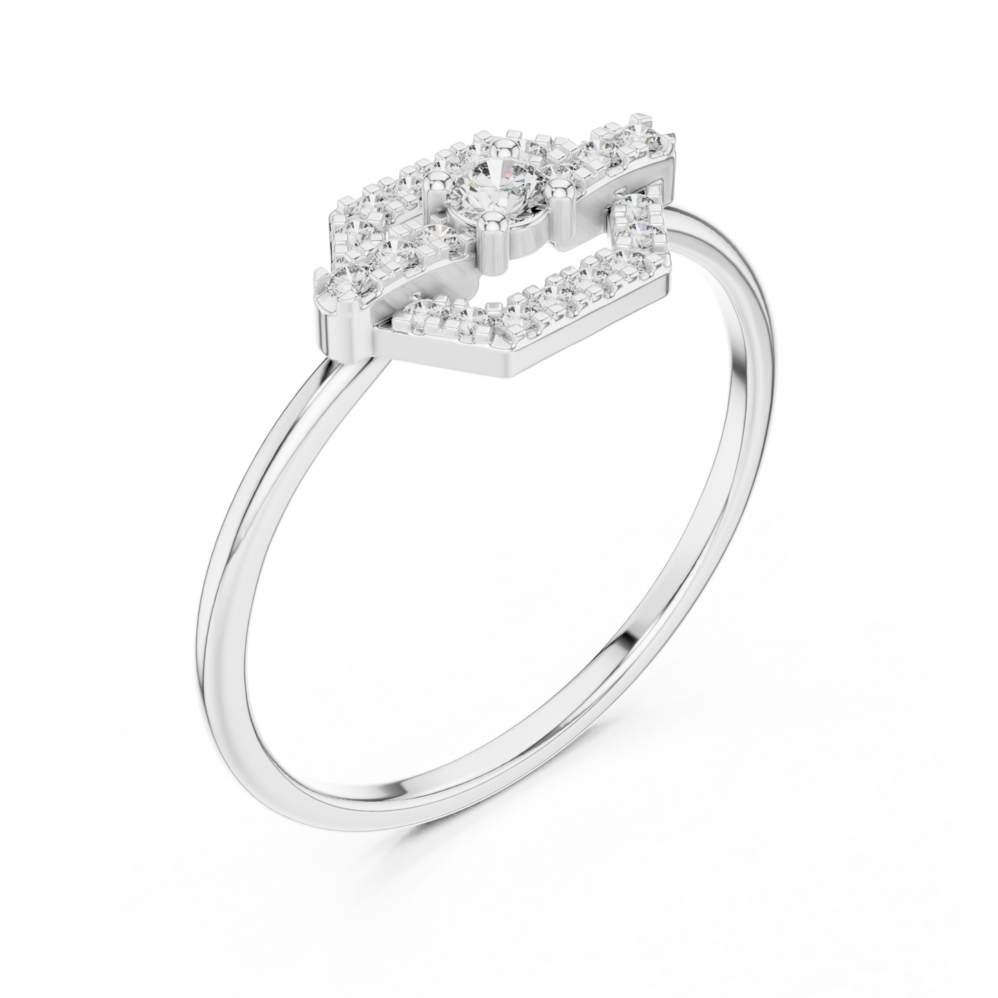 Purecarat: Modern White Gold Diamond Rings Collection