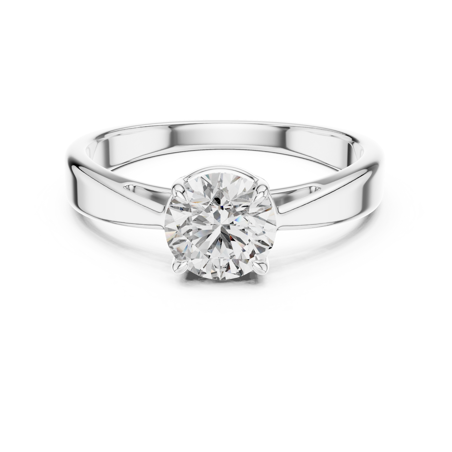 Yellow Gold Classic Solitaire Diamond Engagement Ring