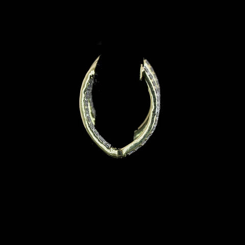 Diamond hoop earrings