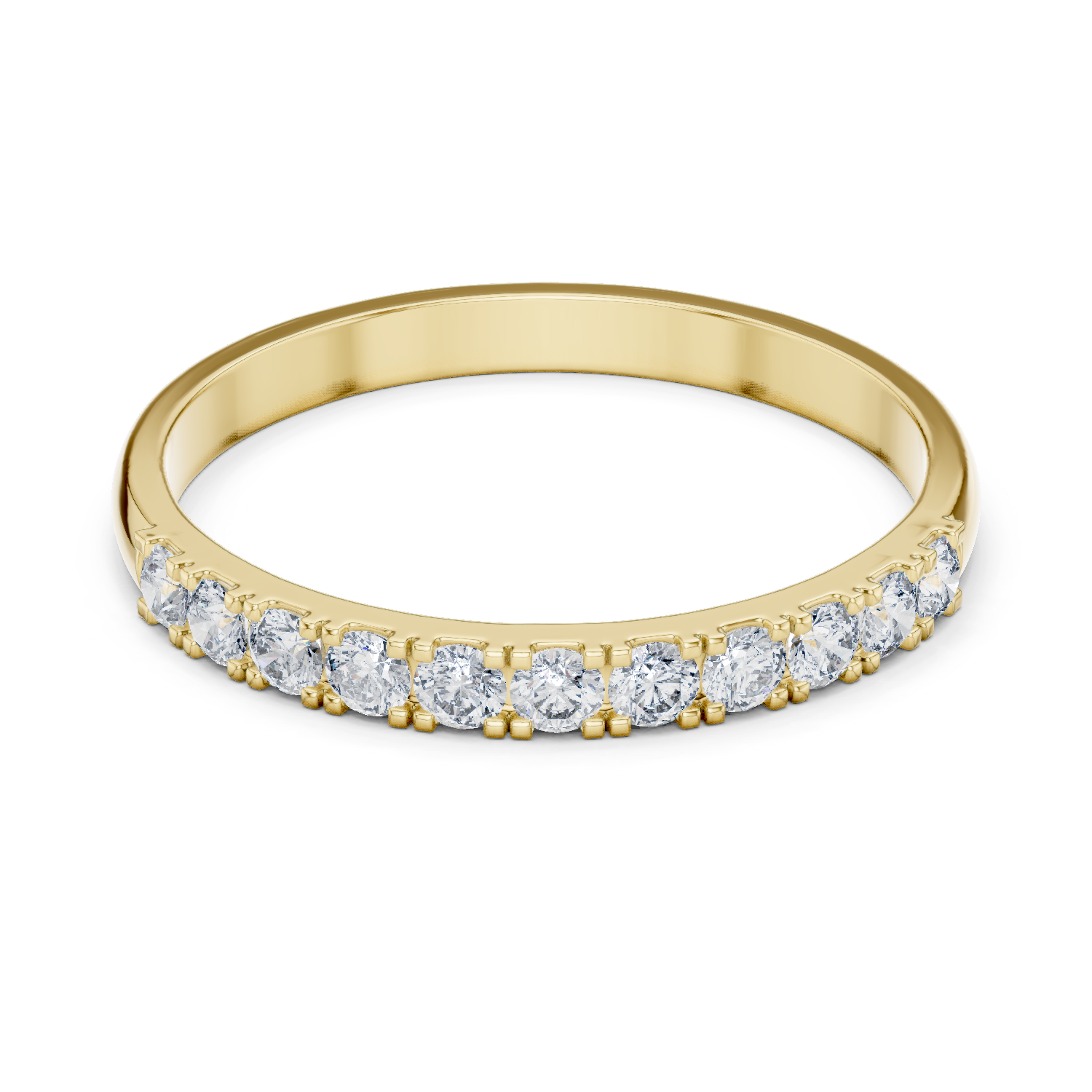 Women’s Yellow Gold Diamond Eternity Wedding Band