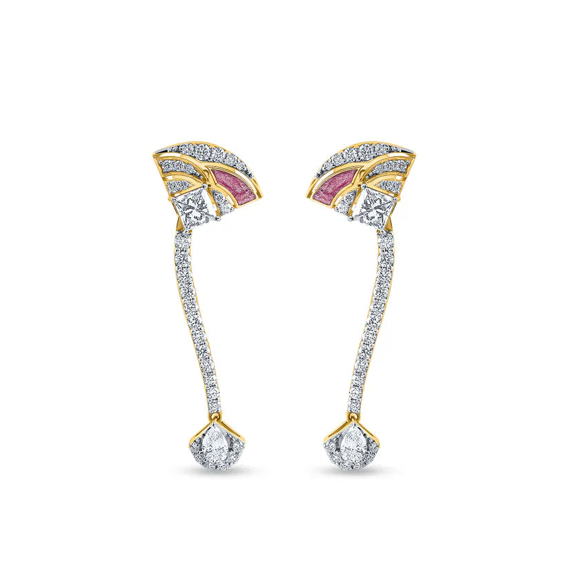 gold dangle earrings