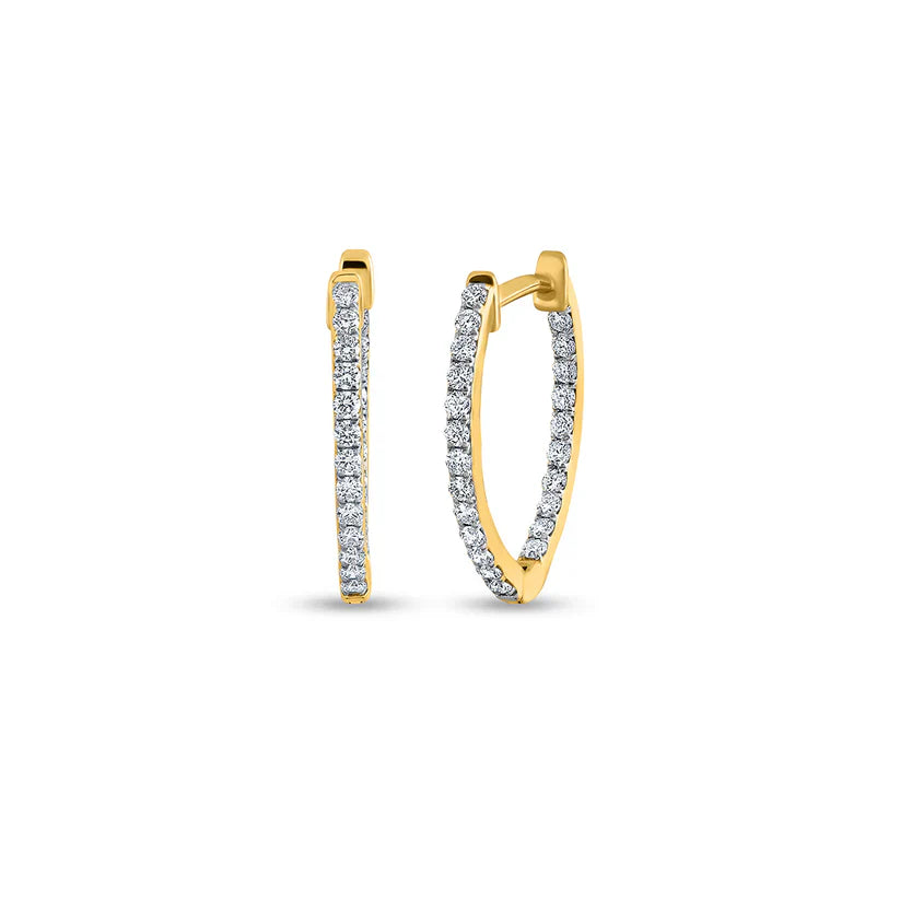 gold hoop earrings 14k