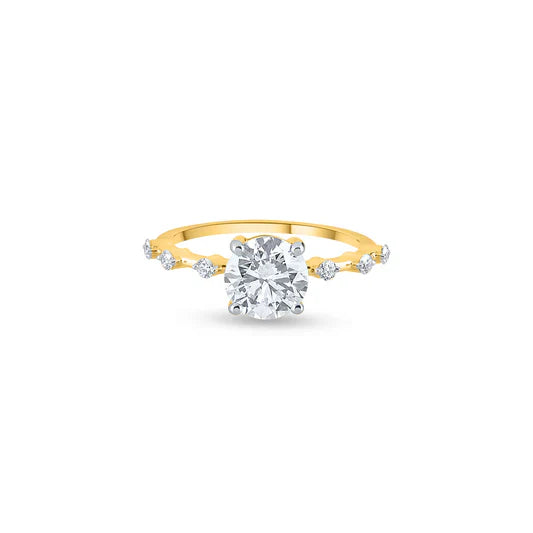 round solitaire diamond ring