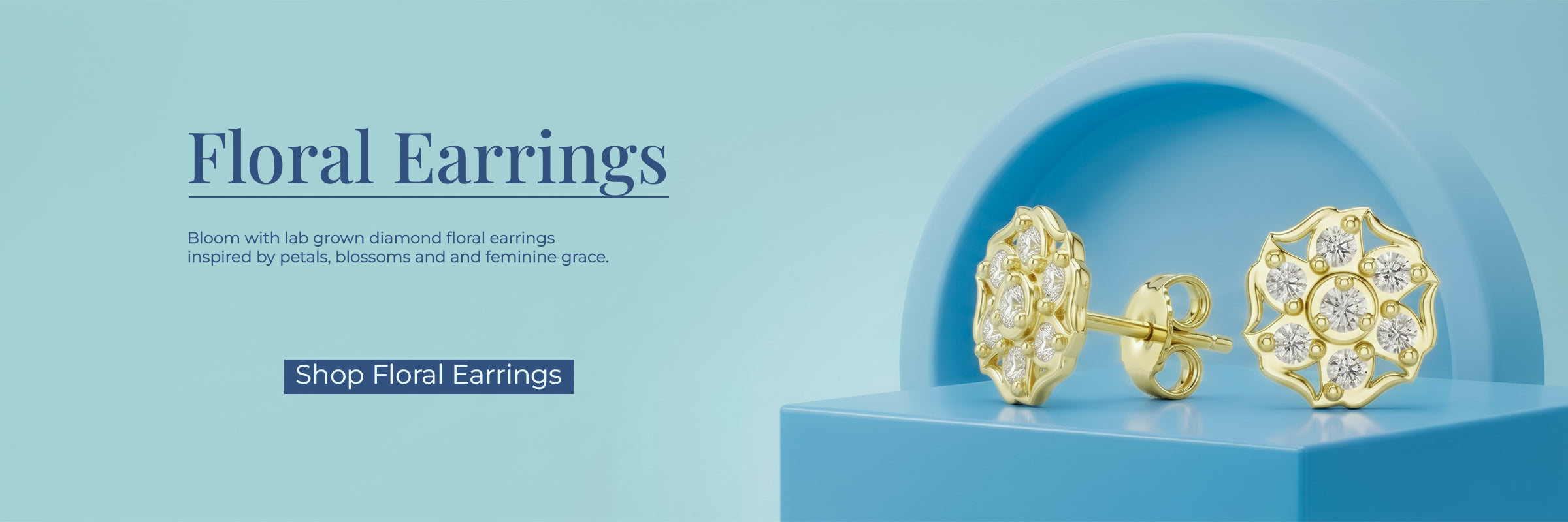 Flower Open Diamond Earrings