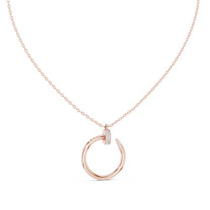 18K Yellow Gold Round Lab-Grown Diamond Pendant for Women | Anniversary Gift | Pure Carat