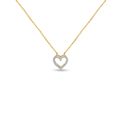 "14k gold diamond heart necklace, classic design. Explore our collection of fine gold and diamond jewelry at."