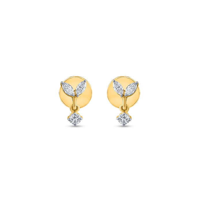Marquise Cut Diamond Stud Earrings