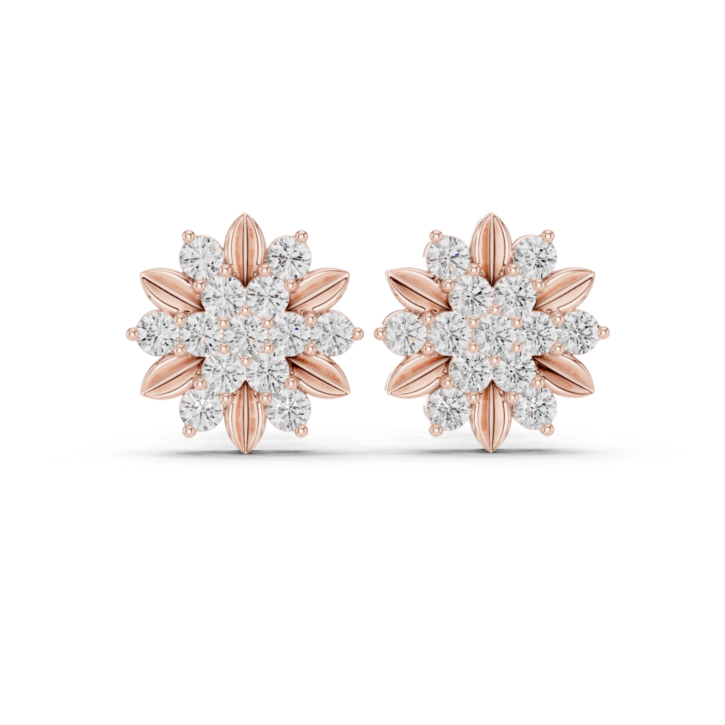 18K Gold 0.86 Ct Lab-Grown Diamond Earrings for Women Luxury Diamond Jewelry Wedding & Party Wear Anniversary gift Lab Grown diamond