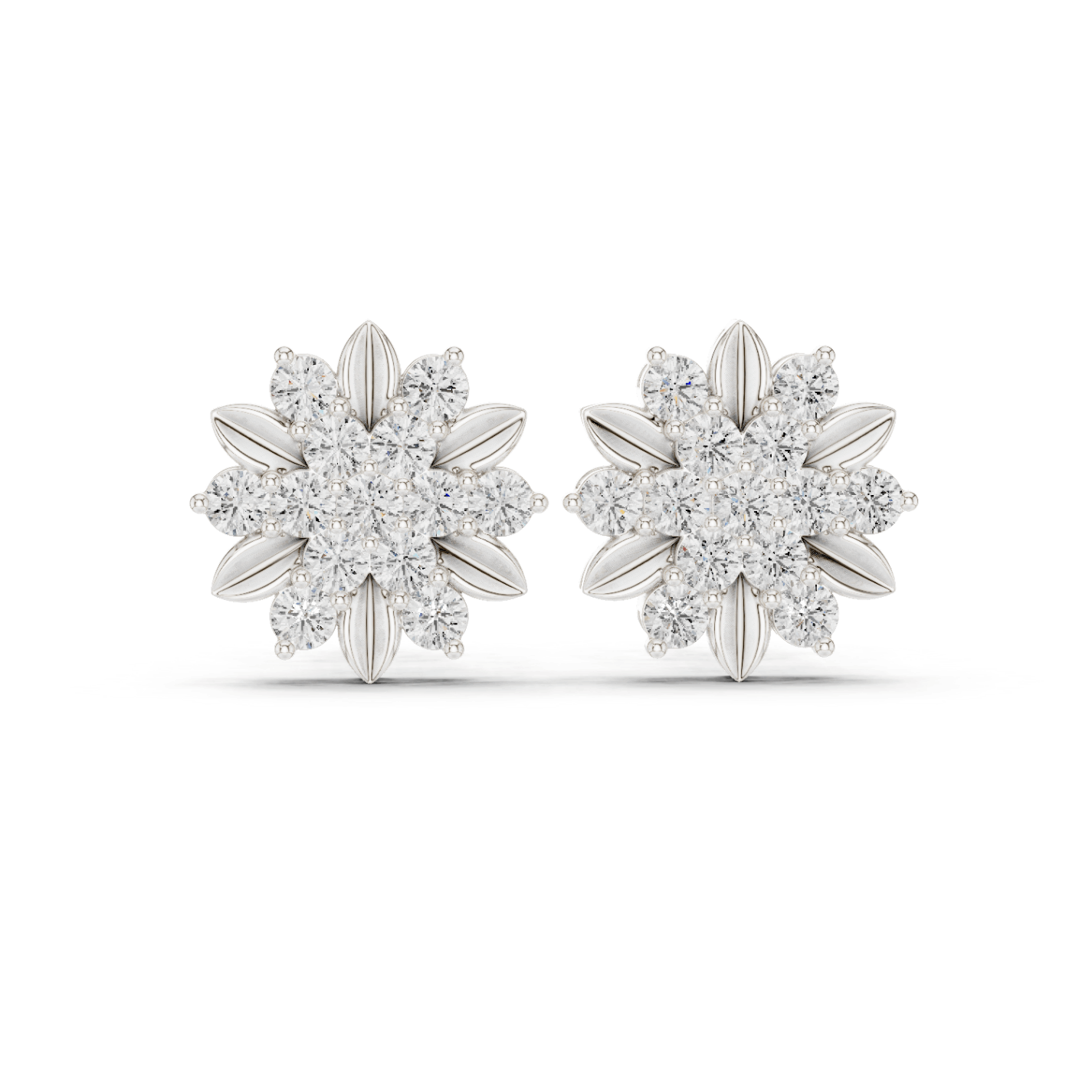 18K Gold 0.86 Ct Lab-Grown Diamond Earrings for Women Luxury Diamond Jewelry Wedding & Party Wear Anniversary gift Lab Grown diamond