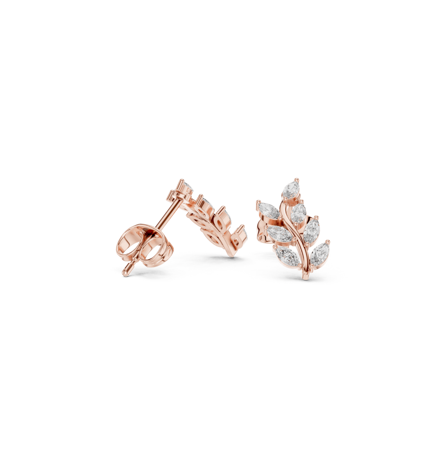 MRQ Cut Diamond Yellow Gold 14 K Earring For Wommen |pure carat