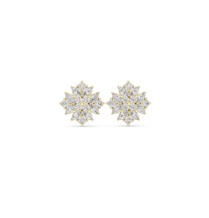 Round / MRQ Cut Diamond Rose Gold 14 K Earring For Wommen |pure carat