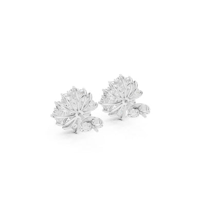 Round / MRQ Cut Diamond Rose Gold 14 K Earring For Wommen |pure carat
