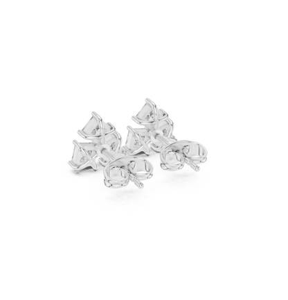 Princess Cut Diamond Yellow Gold 14 K Earring For Wommen |pure carat