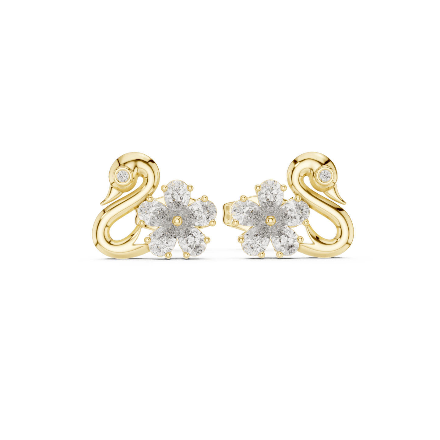 14K Gold 0.47 Ct Lab-Grown Diamond Earrings for Women | Elegant Fine Jewelry | Everyday & Party Wear
