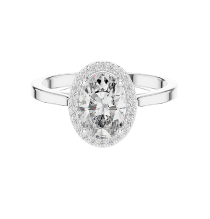 Round / Oval Cut Diamond Ring 14 K Yellow Gold Ring For Wommen |pure carat