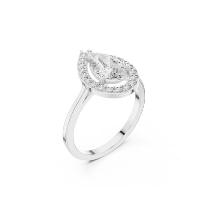 Round / PRS  Cut Diamond Yellow Gold 14 K Ring For Wommen |pure carat