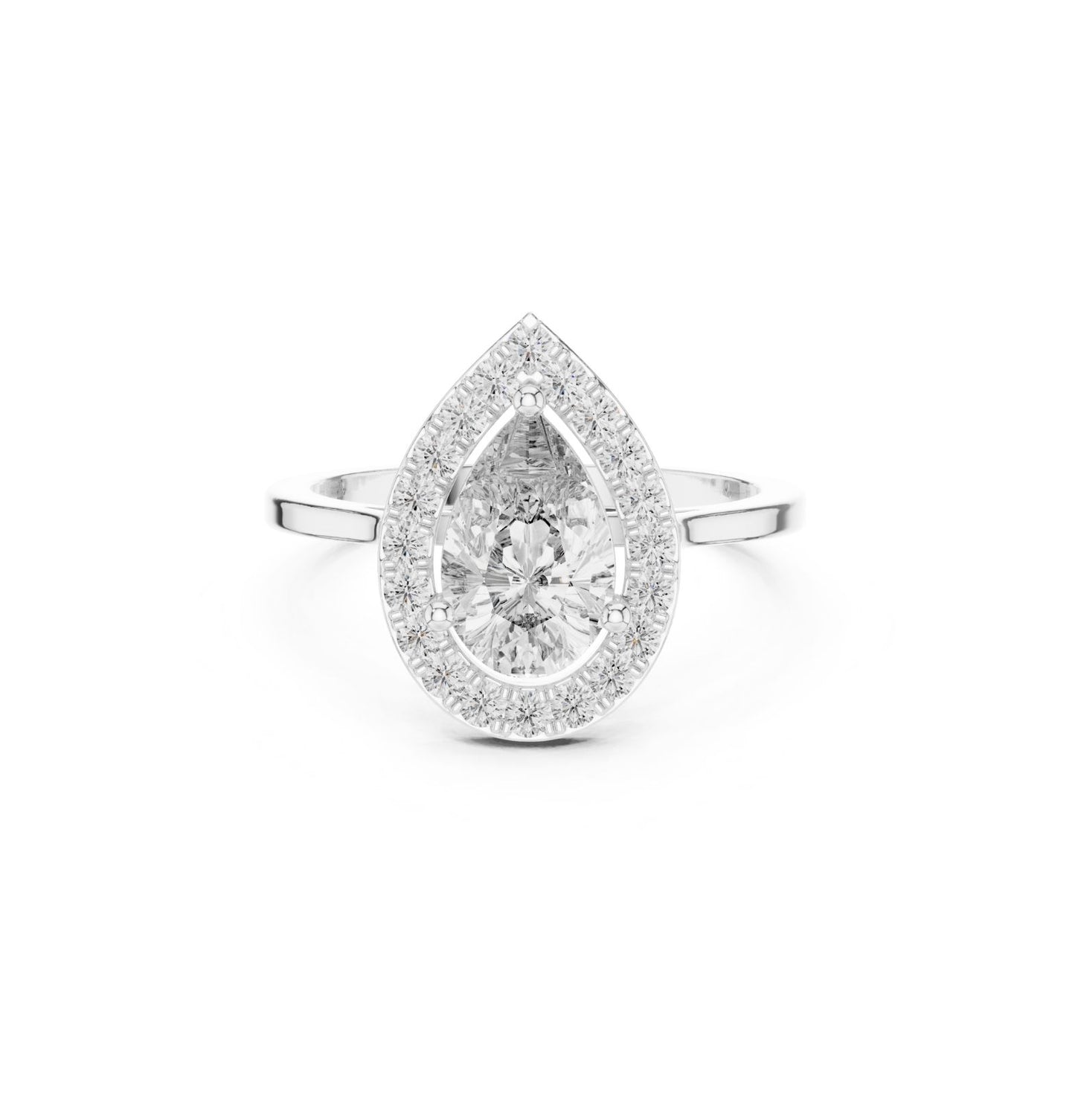 Round / PRS  Cut Diamond Yellow Gold 14 K Ring For Wommen |pure carat