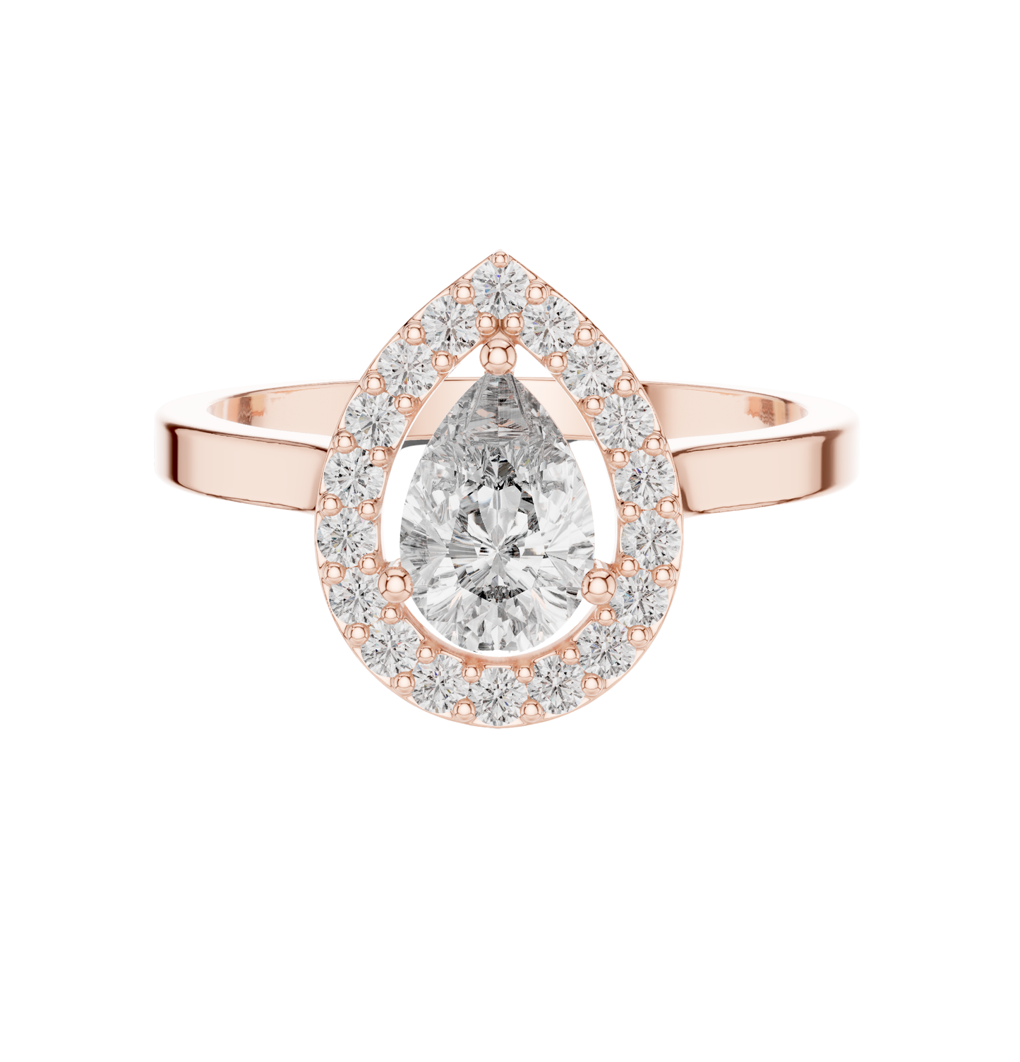 Prs/Round  Cut Dimound Ring 14 K Gold Ring For Wommen - pure carat