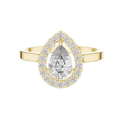 Prs/Round  Cut Dimound Ring 14 K Gold Ring For Wommen - pure carat