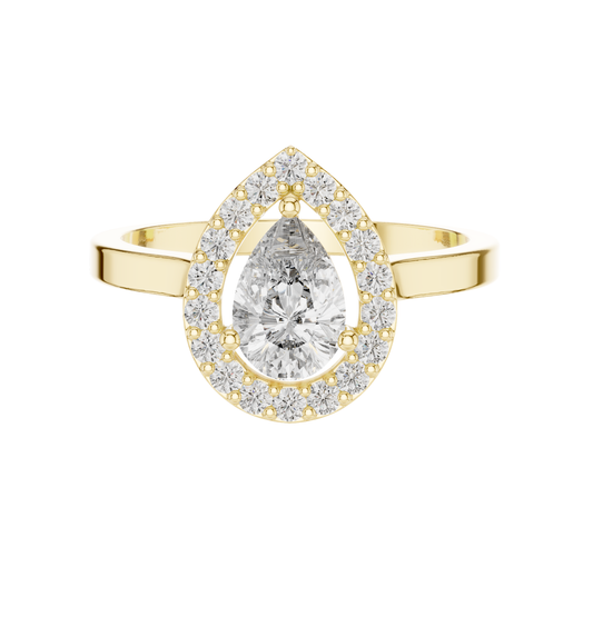 Prs/Round  Cut Dimound Ring 14 K Gold Ring For Wommen - pure carat