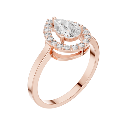 Prs/Round  Cut Dimound Ring 14 K Gold Ring For Wommen - pure carat