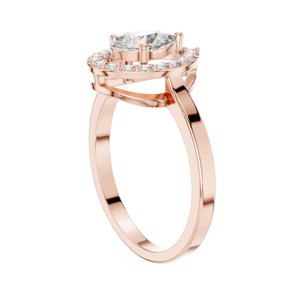 Prs/Round  Cut Dimound Ring 14 K Gold Ring For Wommen - pure carat