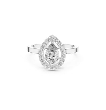 Round / PRS Cut Diamond Rose Gold 14 K Ring For Wommen |pure carat