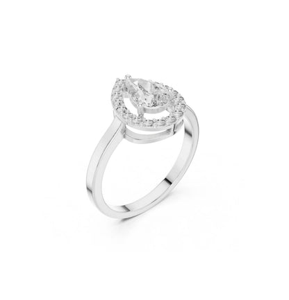 Round / PRS Cut Diamond Rose Gold 14 K Ring For Wommen |pure carat