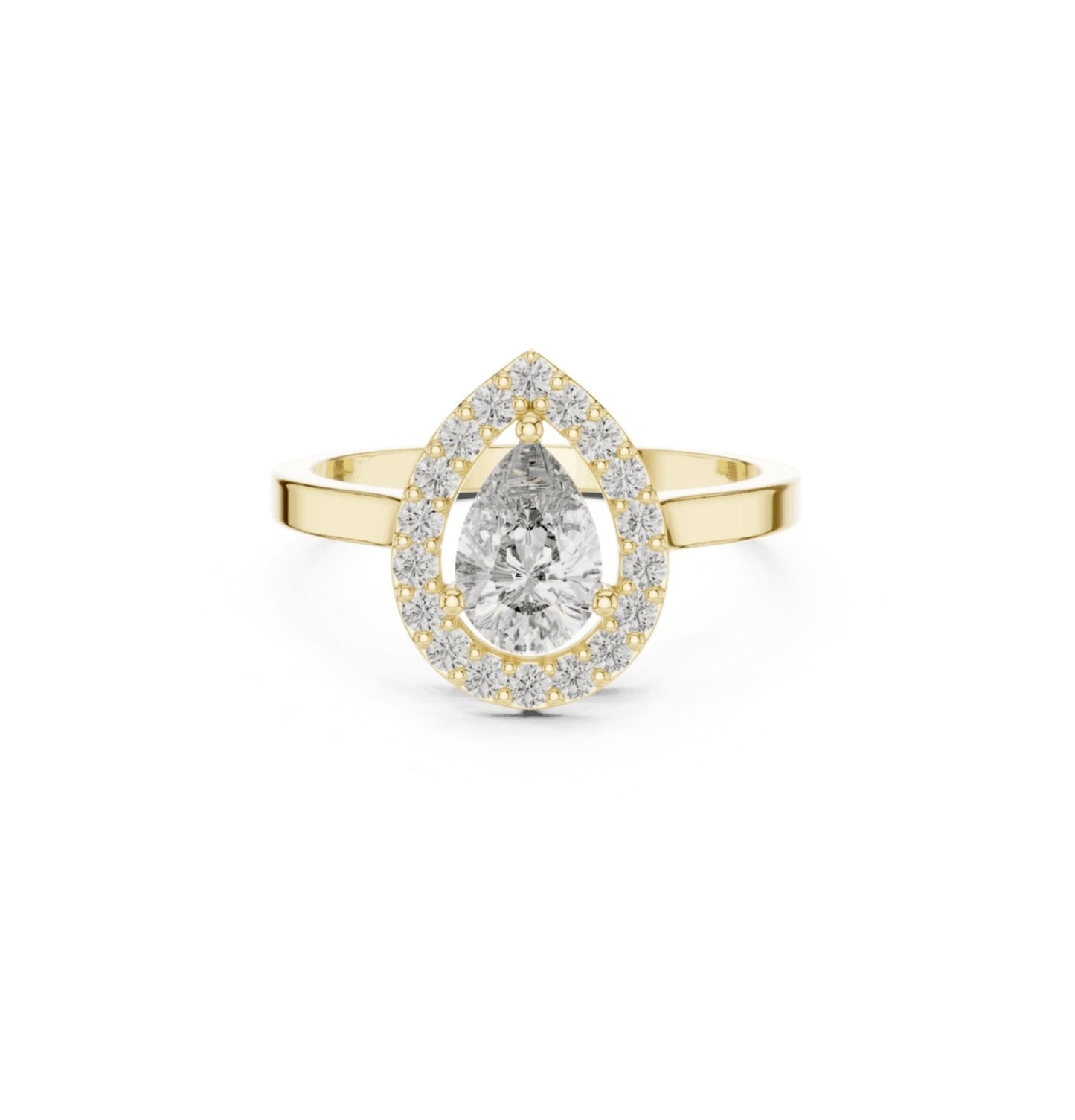 Round / PRS Cut Diamond Rose Gold 14 K Ring For Wommen |pure carat