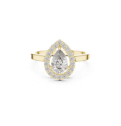 Round / PRS Cut Diamond Rose Gold 14 K Ring For Wommen |pure carat