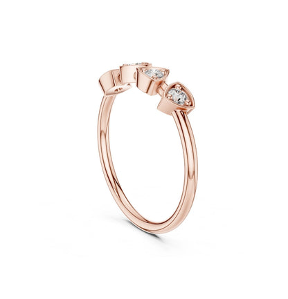 Round Cut Diamond Yellow Gold 14 K Ring For Wommen |pure carat