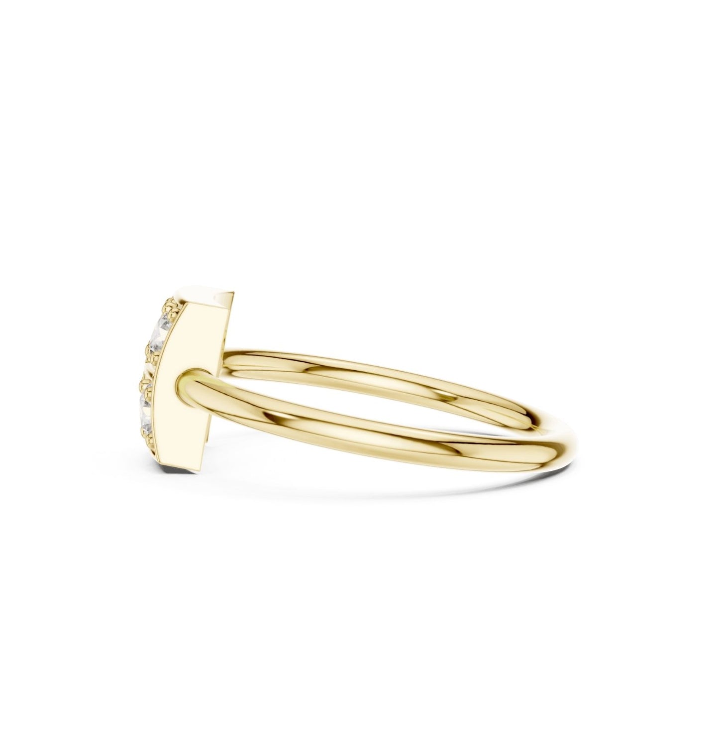 Round Cut Diamond Yellow Gold 14 K Ring For Wommen |pure carat