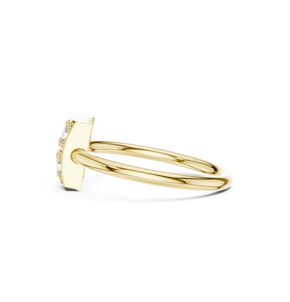 Round Cut Diamond Yellow Gold 14 K Ring For Wommen |pure carat