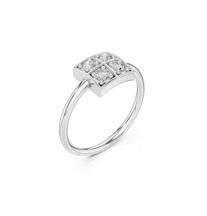 Round Cut Diamond Yellow Gold 14 K Ring For Wommen |pure carat