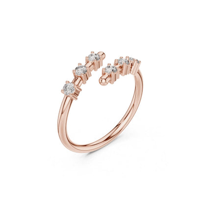 Round Cut Diamond Yellow Gold 14 K Ring For Wommen |pure carat