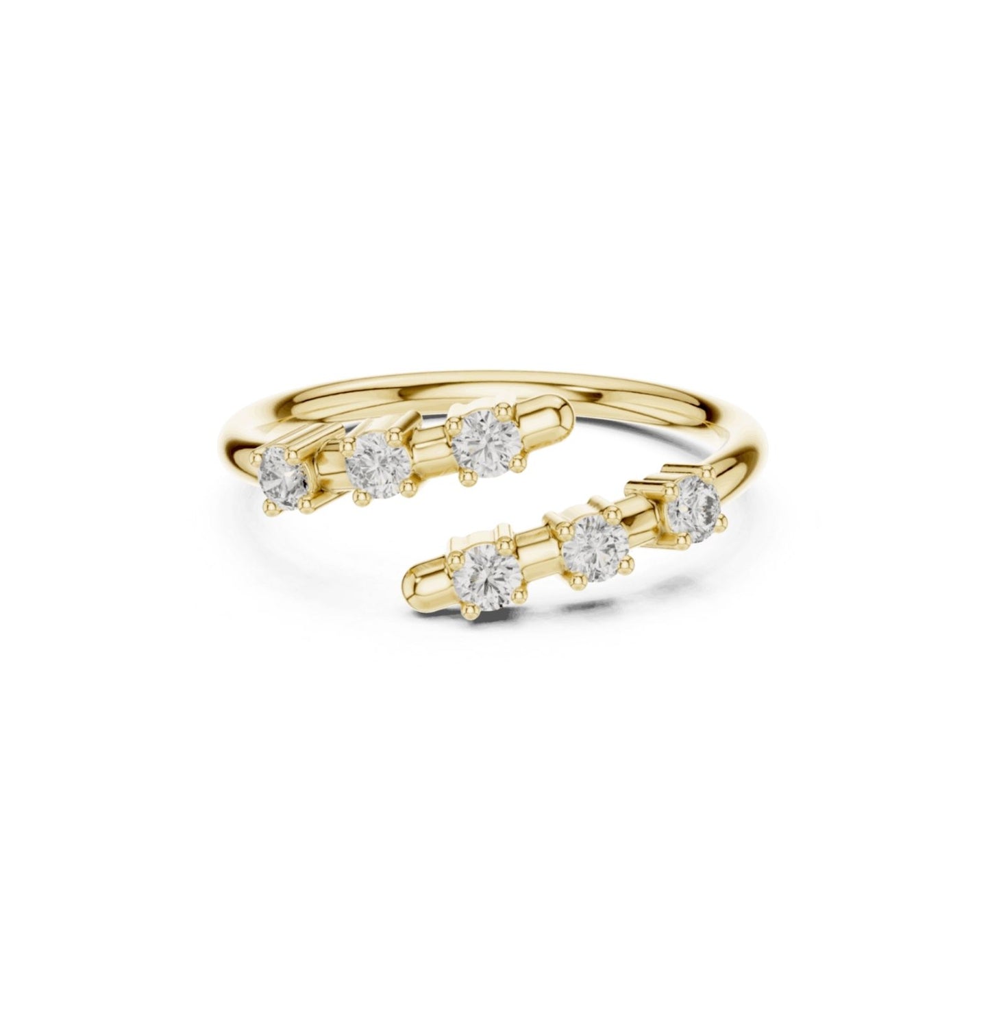 Round Cut Diamond Yellow Gold 14 K Ring For Wommen |pure carat