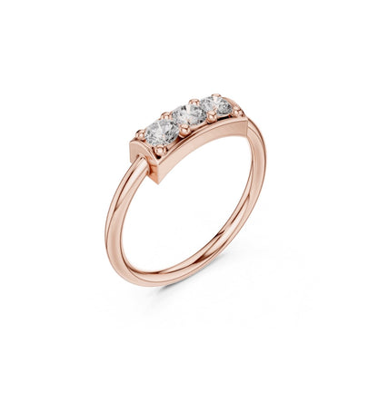 Round Cut Diamond Yellow Gold 14 K Ring For Wommen |pure carat
